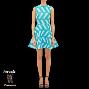 Opening Ceremony Slash Pool Threaded Jacquard Flare Dress sz S